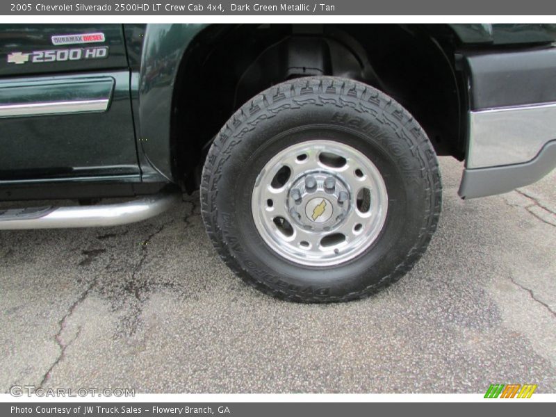 Dark Green Metallic / Tan 2005 Chevrolet Silverado 2500HD LT Crew Cab 4x4