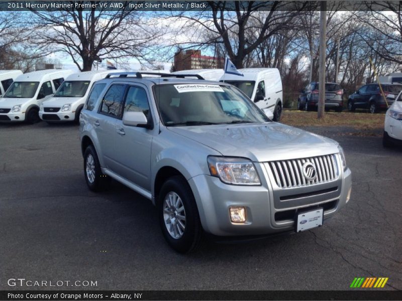 Ingot Silver Metallic / Black 2011 Mercury Mariner Premier V6 AWD
