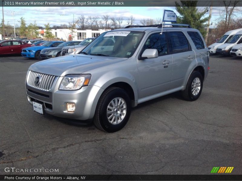 Ingot Silver Metallic / Black 2011 Mercury Mariner Premier V6 AWD