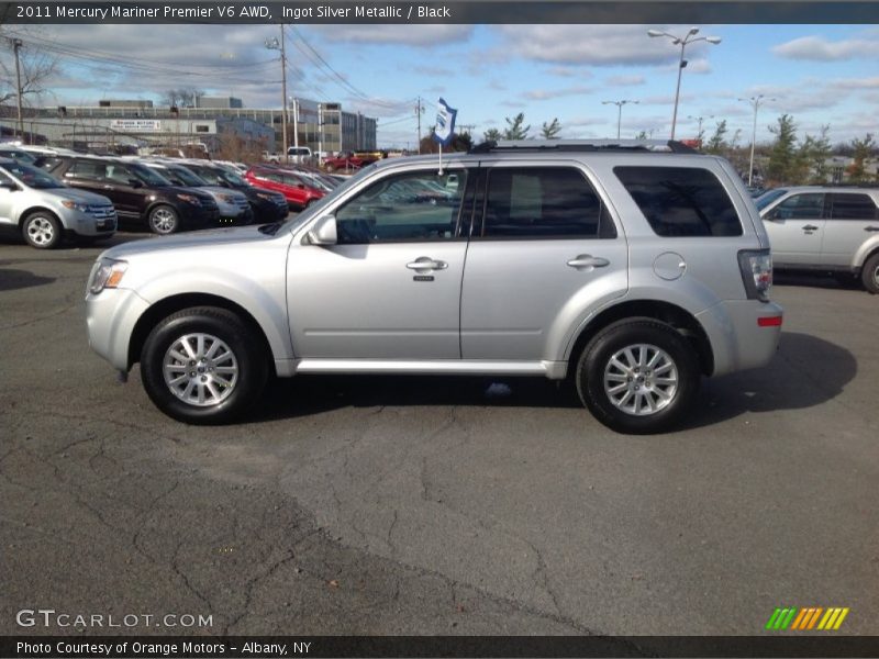 Ingot Silver Metallic / Black 2011 Mercury Mariner Premier V6 AWD
