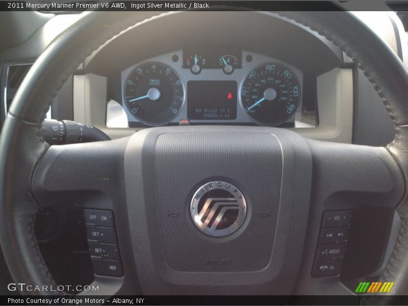 Ingot Silver Metallic / Black 2011 Mercury Mariner Premier V6 AWD