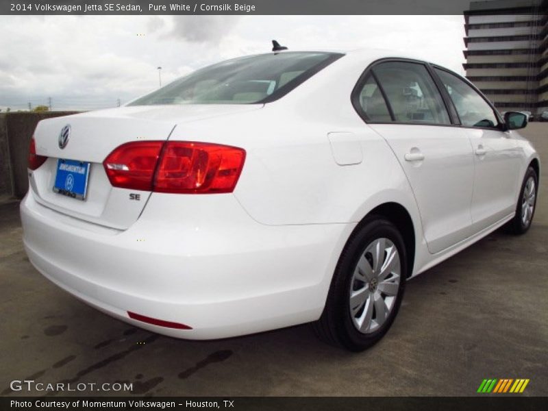 Pure White / Cornsilk Beige 2014 Volkswagen Jetta SE Sedan