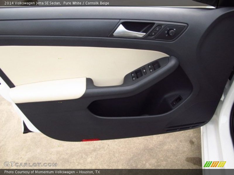 Pure White / Cornsilk Beige 2014 Volkswagen Jetta SE Sedan