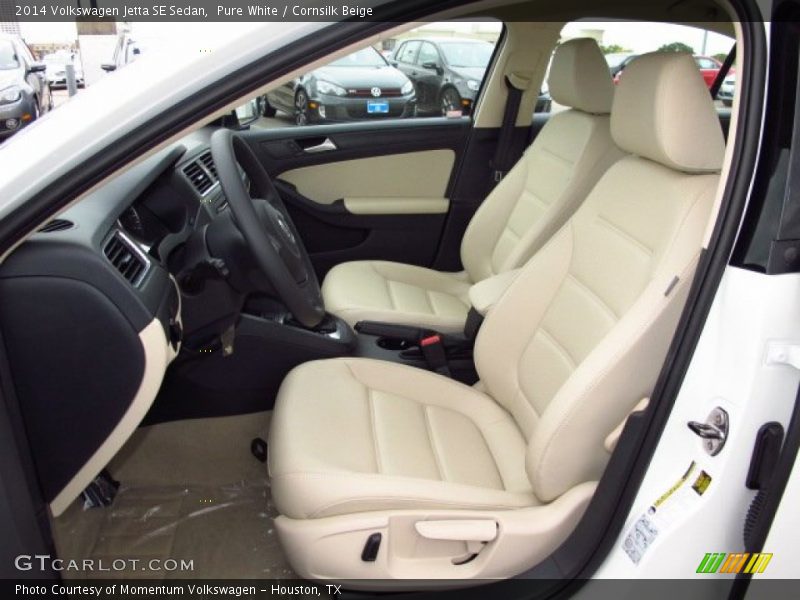 Pure White / Cornsilk Beige 2014 Volkswagen Jetta SE Sedan