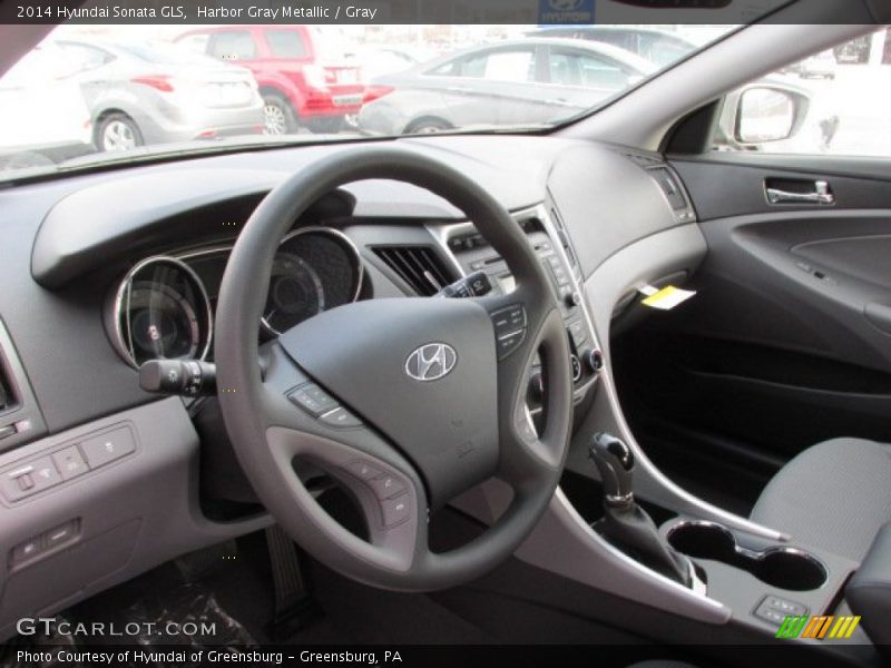 Harbor Gray Metallic / Gray 2014 Hyundai Sonata GLS