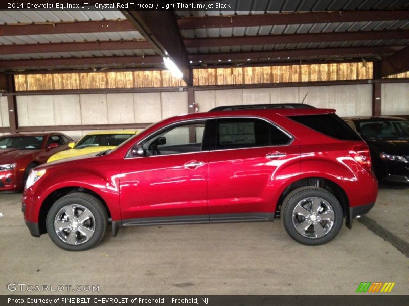 Crystal Red Tintcoat / Light Titanium/Jet Black 2014 Chevrolet Equinox LT