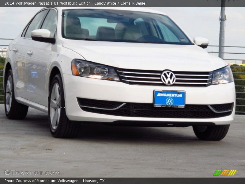 Candy White / Cornsilk Beige 2014 Volkswagen Passat 1.8T Wolfsburg Edition