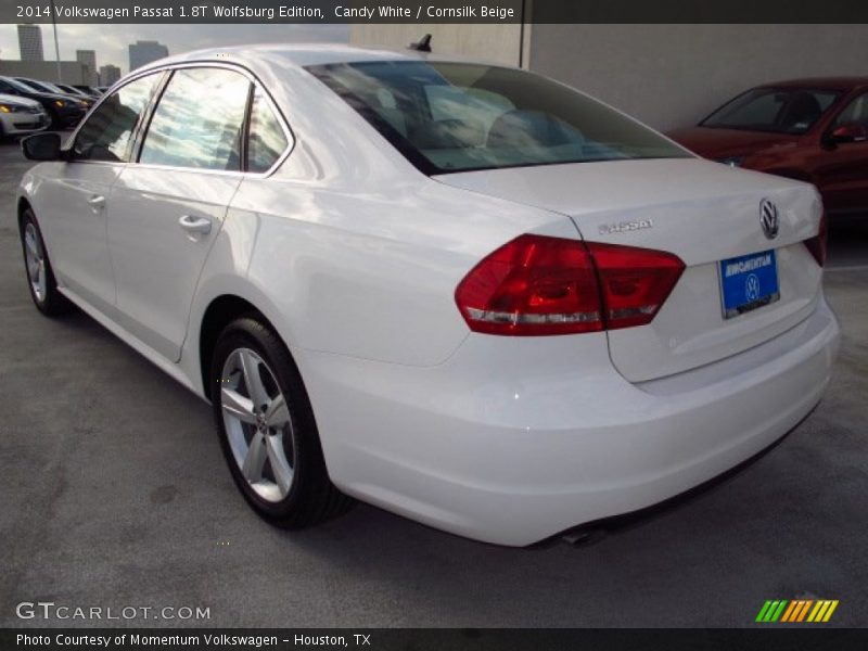 Candy White / Cornsilk Beige 2014 Volkswagen Passat 1.8T Wolfsburg Edition