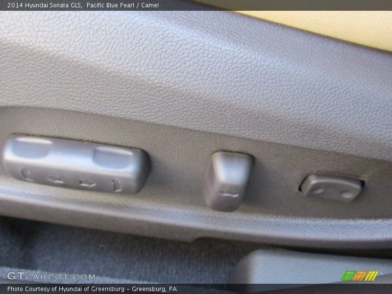Pacific Blue Pearl / Camel 2014 Hyundai Sonata GLS