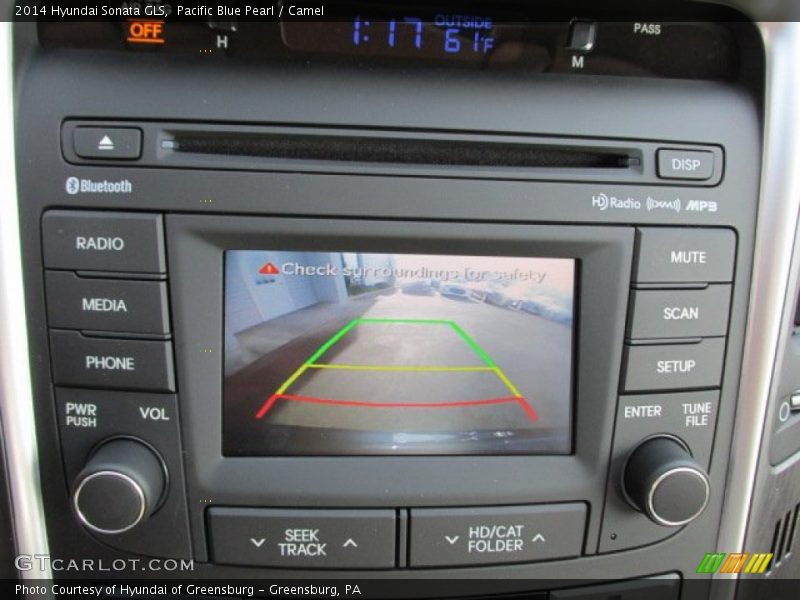 Pacific Blue Pearl / Camel 2014 Hyundai Sonata GLS