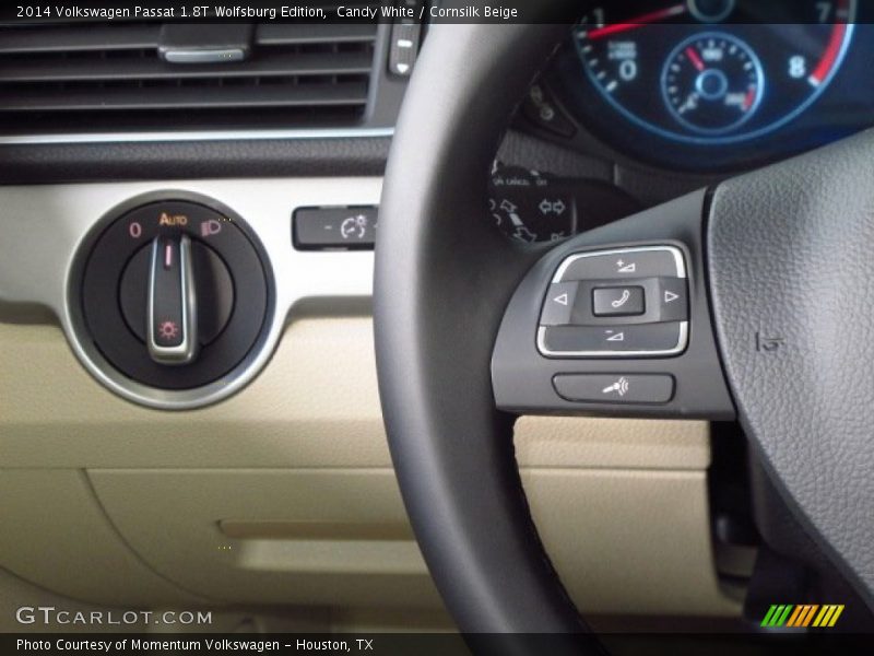 Candy White / Cornsilk Beige 2014 Volkswagen Passat 1.8T Wolfsburg Edition