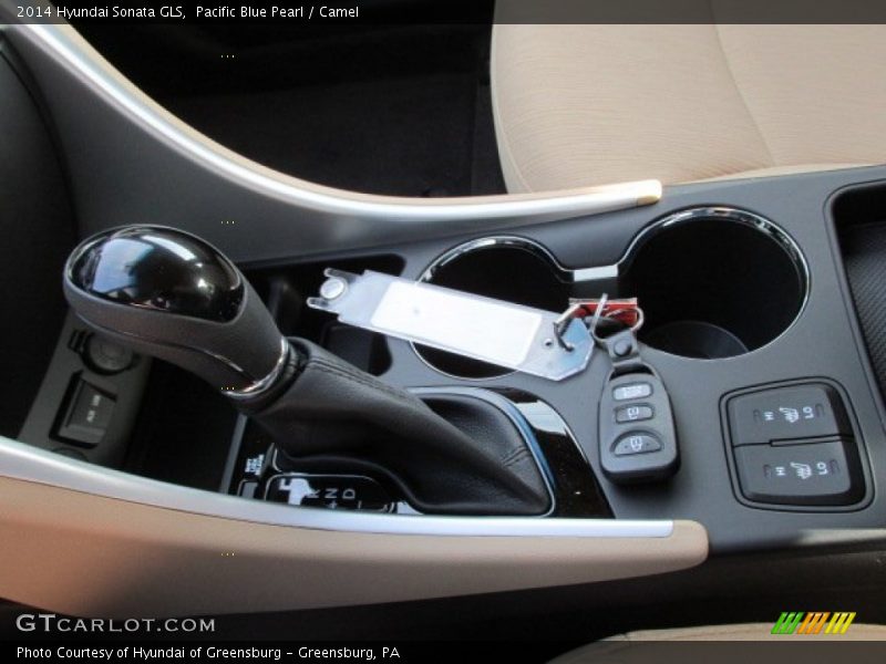 Pacific Blue Pearl / Camel 2014 Hyundai Sonata GLS