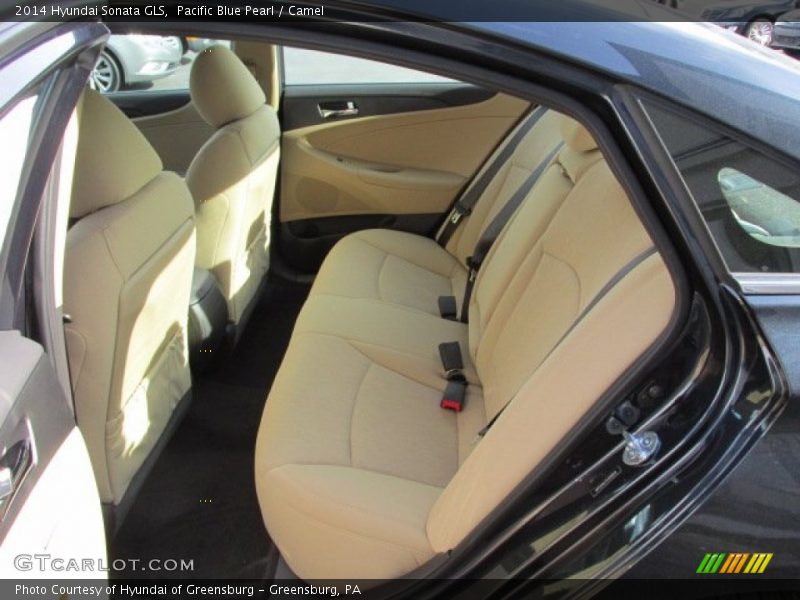 Pacific Blue Pearl / Camel 2014 Hyundai Sonata GLS