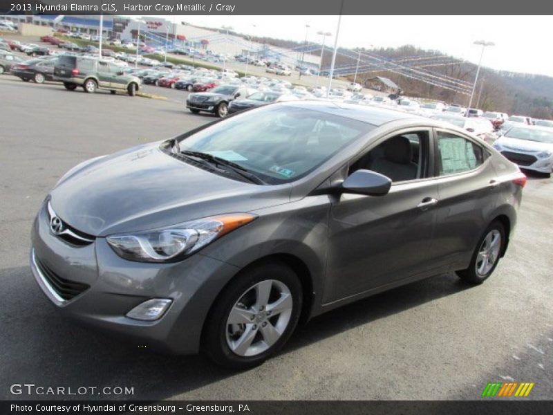 Harbor Gray Metallic / Gray 2013 Hyundai Elantra GLS