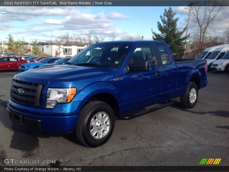 Blue Flame Metallic / Steel Gray 2012 Ford F150 STX SuperCab