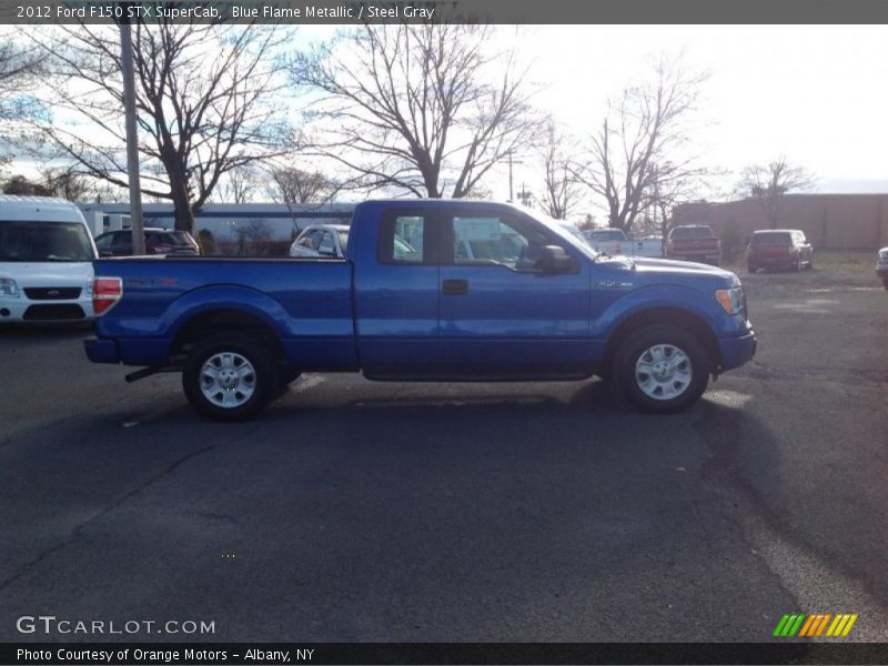 Blue Flame Metallic / Steel Gray 2012 Ford F150 STX SuperCab