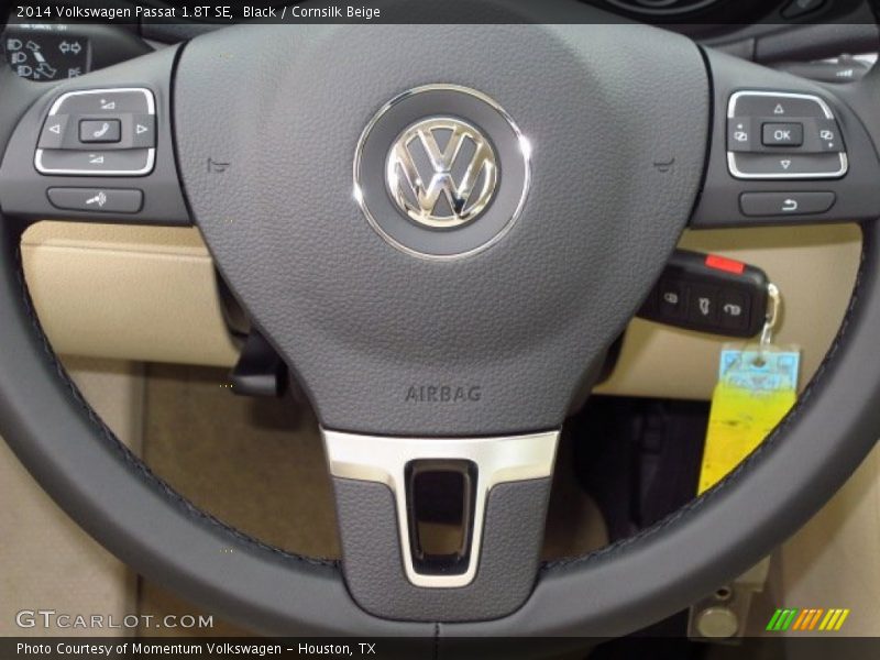 Black / Cornsilk Beige 2014 Volkswagen Passat 1.8T SE