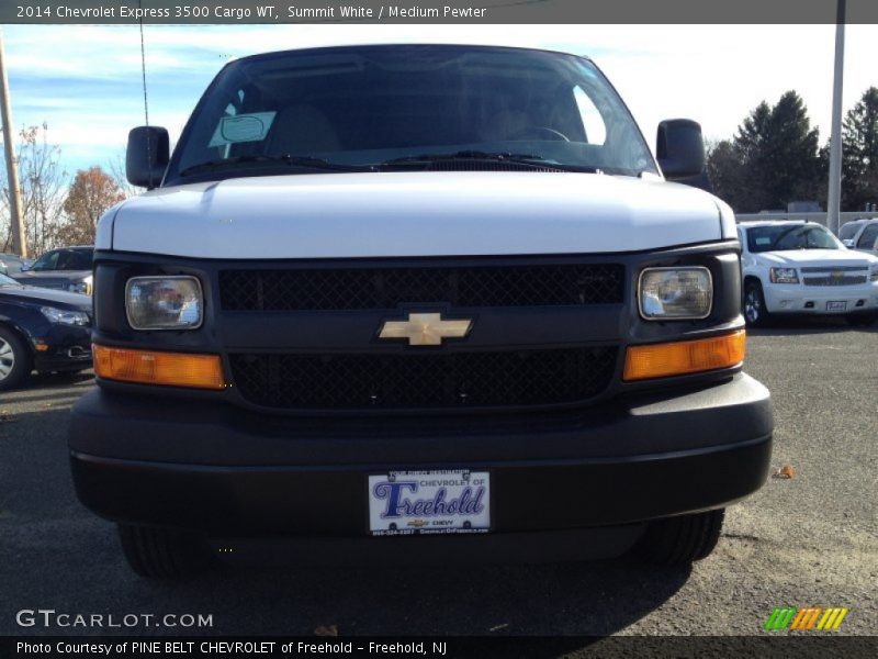 Summit White / Medium Pewter 2014 Chevrolet Express 3500 Cargo WT