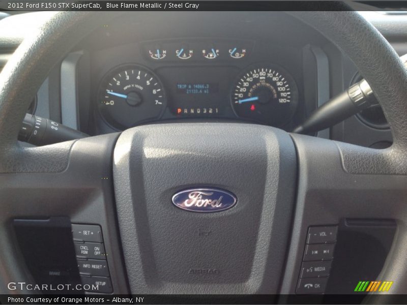 Blue Flame Metallic / Steel Gray 2012 Ford F150 STX SuperCab