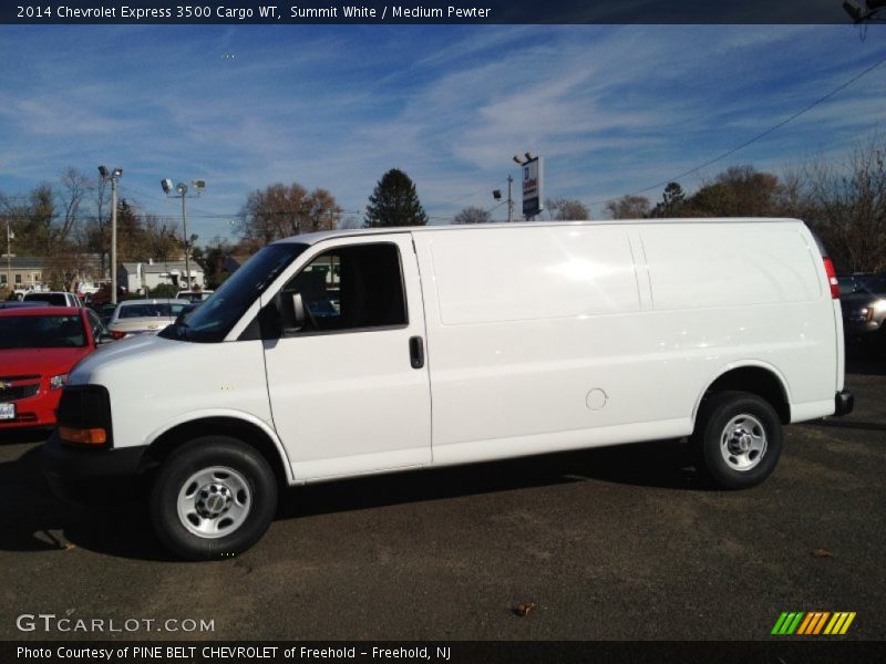 Summit White / Medium Pewter 2014 Chevrolet Express 3500 Cargo WT