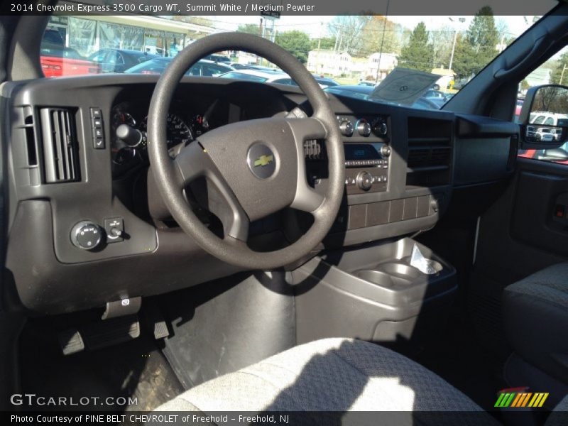 Summit White / Medium Pewter 2014 Chevrolet Express 3500 Cargo WT
