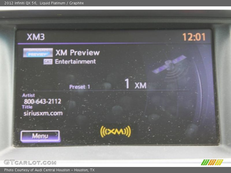 Liquid Platinum / Graphite 2012 Infiniti QX 56