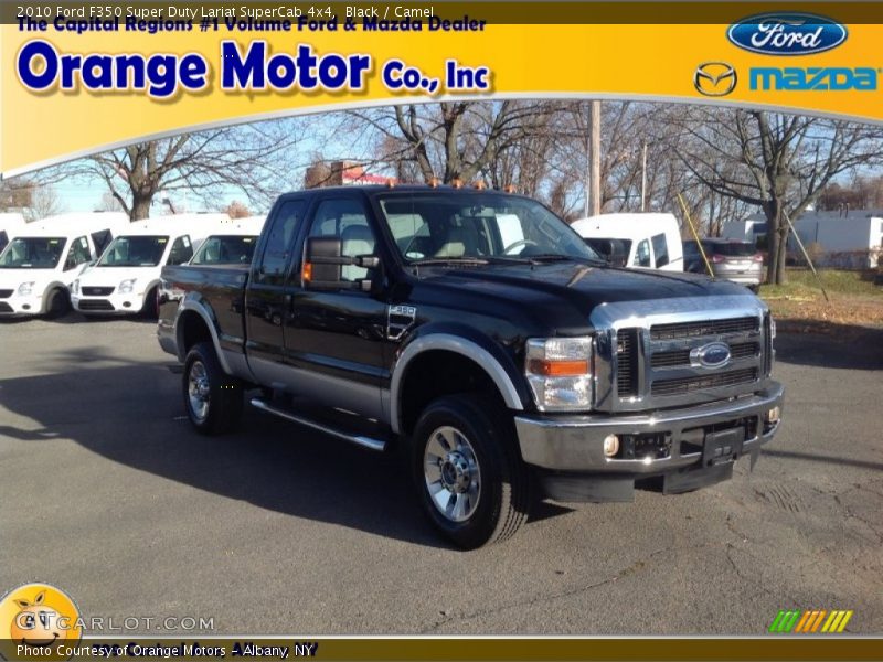 Black / Camel 2010 Ford F350 Super Duty Lariat SuperCab 4x4