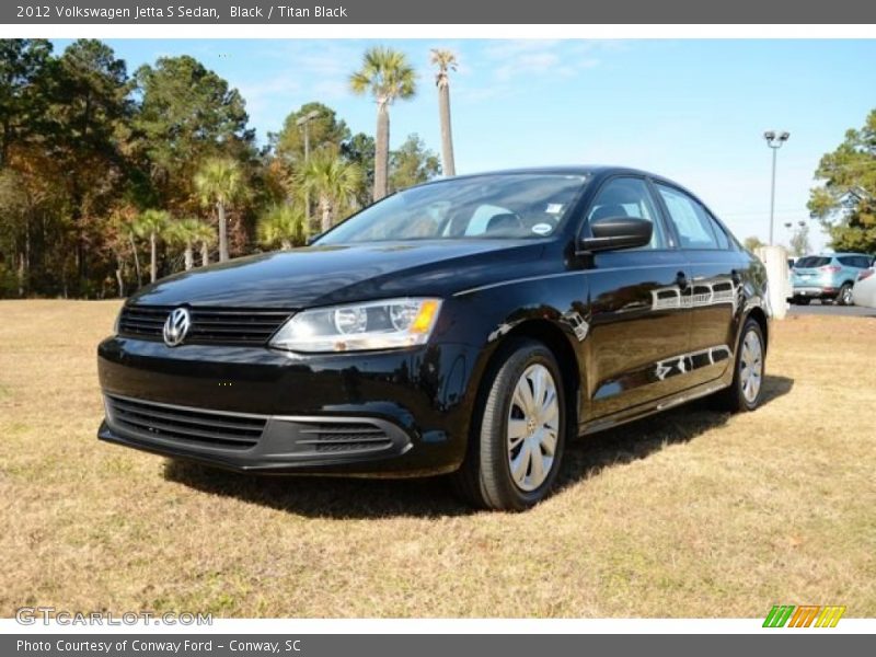 Black / Titan Black 2012 Volkswagen Jetta S Sedan