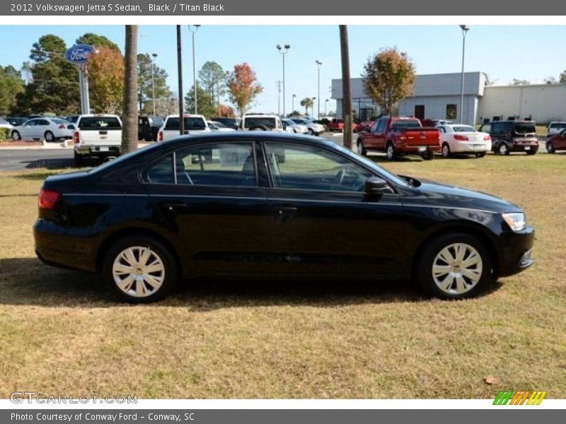 Black / Titan Black 2012 Volkswagen Jetta S Sedan