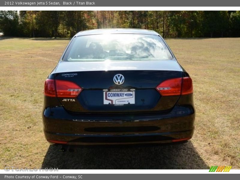 Black / Titan Black 2012 Volkswagen Jetta S Sedan