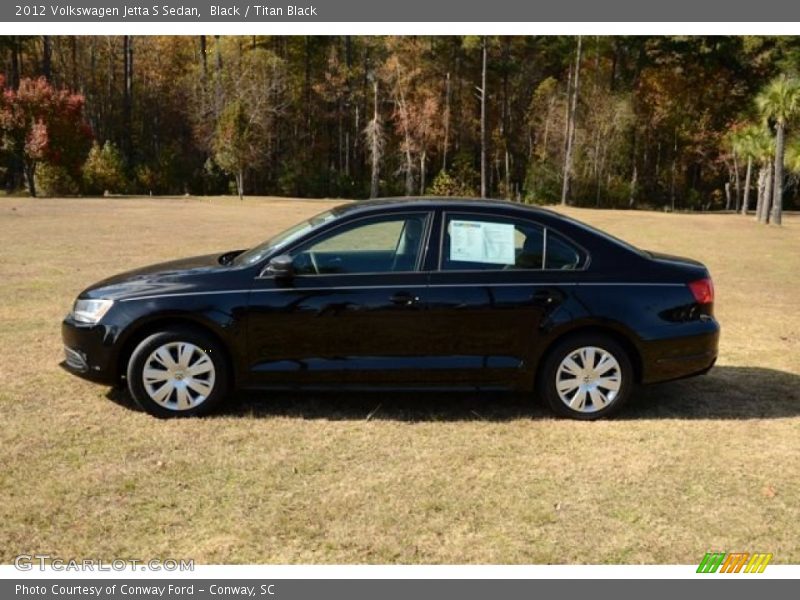 Black / Titan Black 2012 Volkswagen Jetta S Sedan