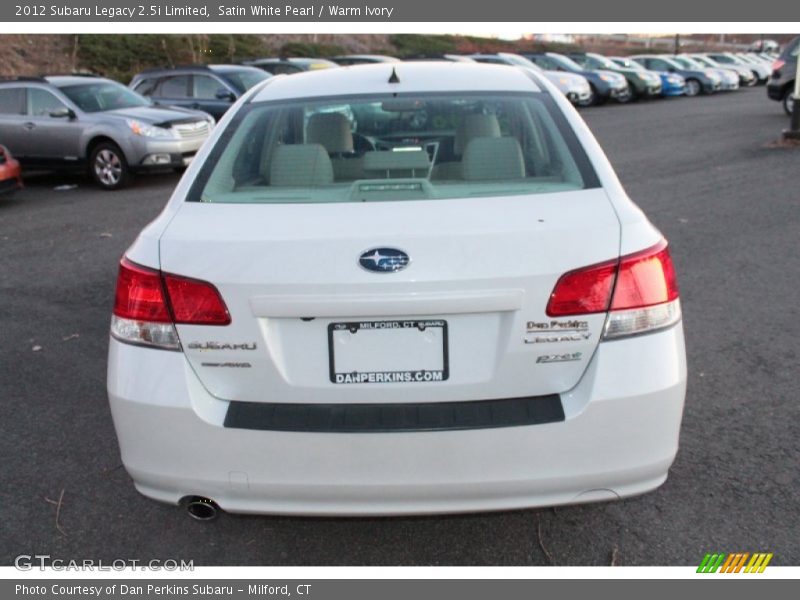 Satin White Pearl / Warm Ivory 2012 Subaru Legacy 2.5i Limited