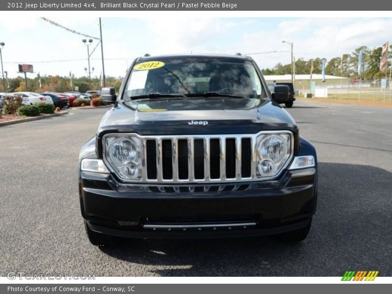 Brilliant Black Crystal Pearl / Pastel Pebble Beige 2012 Jeep Liberty Limited 4x4