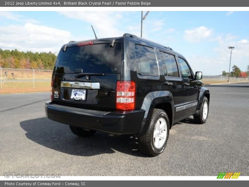 Brilliant Black Crystal Pearl / Pastel Pebble Beige 2012 Jeep Liberty Limited 4x4