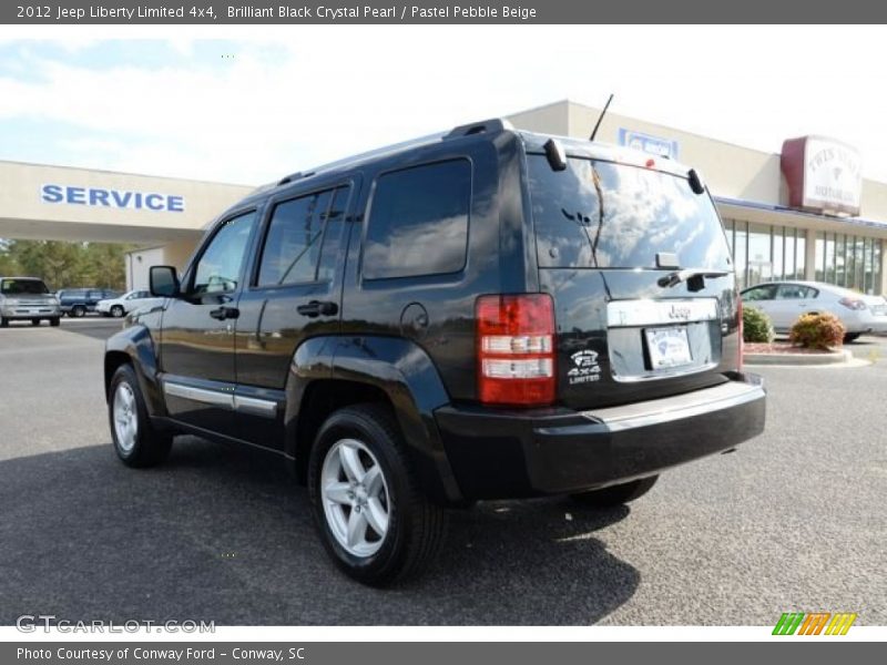 Brilliant Black Crystal Pearl / Pastel Pebble Beige 2012 Jeep Liberty Limited 4x4
