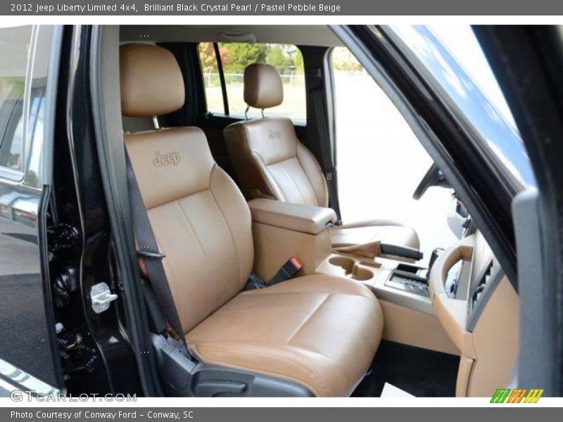 Brilliant Black Crystal Pearl / Pastel Pebble Beige 2012 Jeep Liberty Limited 4x4