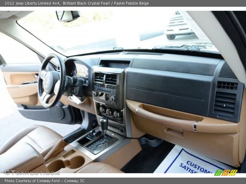 Brilliant Black Crystal Pearl / Pastel Pebble Beige 2012 Jeep Liberty Limited 4x4