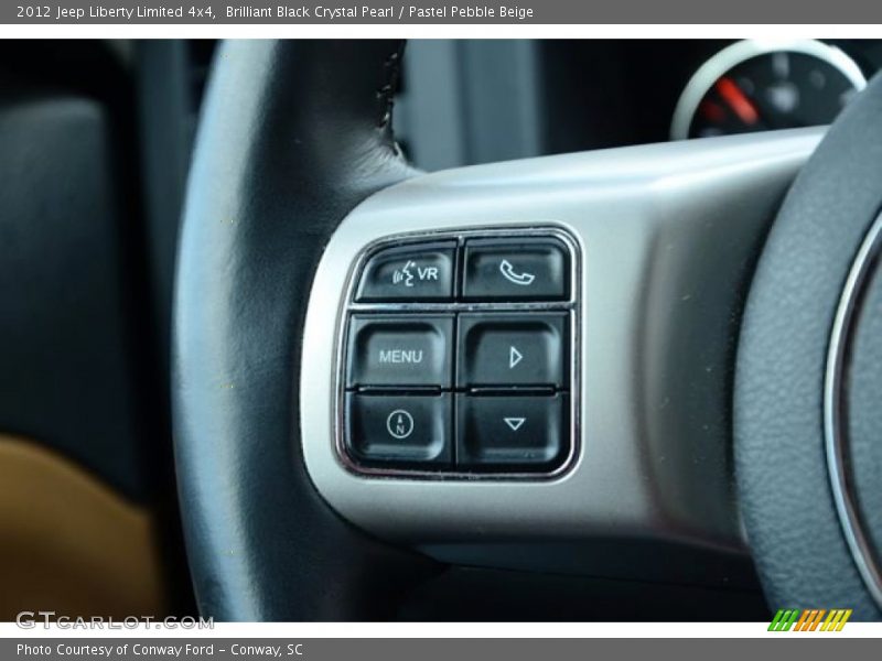 Brilliant Black Crystal Pearl / Pastel Pebble Beige 2012 Jeep Liberty Limited 4x4