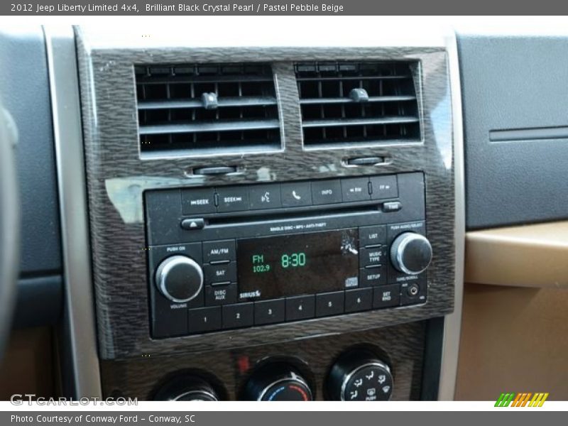 Brilliant Black Crystal Pearl / Pastel Pebble Beige 2012 Jeep Liberty Limited 4x4