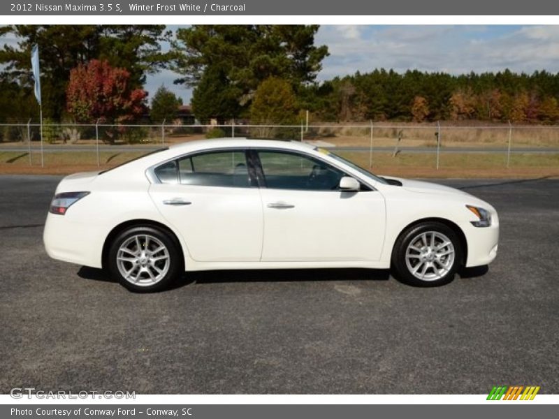 Winter Frost White / Charcoal 2012 Nissan Maxima 3.5 S