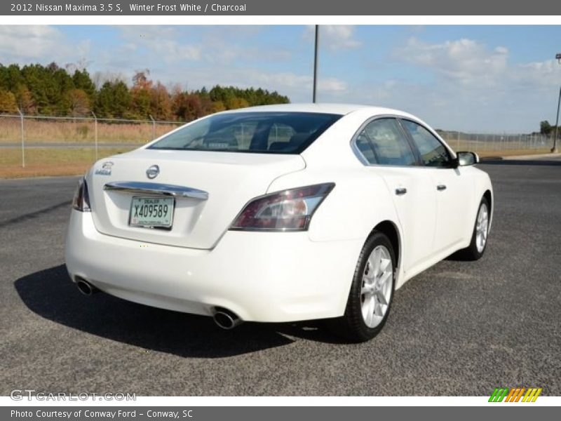 Winter Frost White / Charcoal 2012 Nissan Maxima 3.5 S