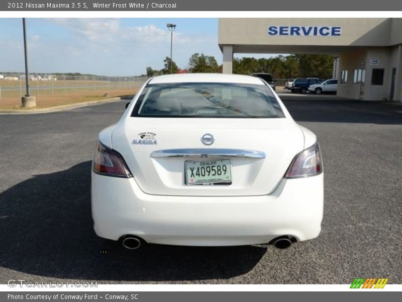Winter Frost White / Charcoal 2012 Nissan Maxima 3.5 S