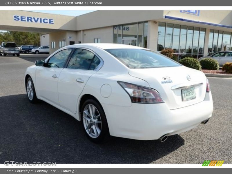 Winter Frost White / Charcoal 2012 Nissan Maxima 3.5 S