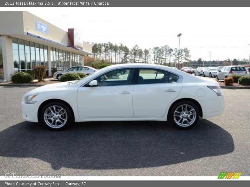 Winter Frost White / Charcoal 2012 Nissan Maxima 3.5 S