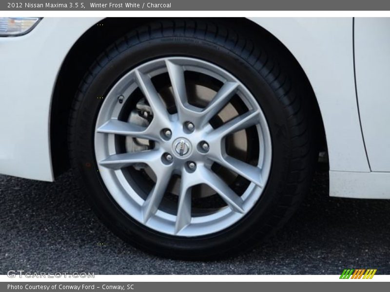 Winter Frost White / Charcoal 2012 Nissan Maxima 3.5 S