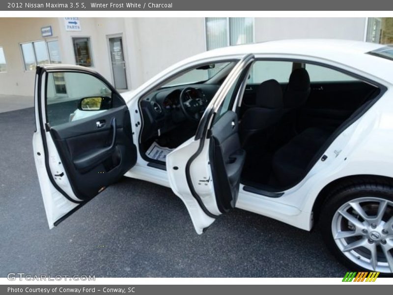 Winter Frost White / Charcoal 2012 Nissan Maxima 3.5 S