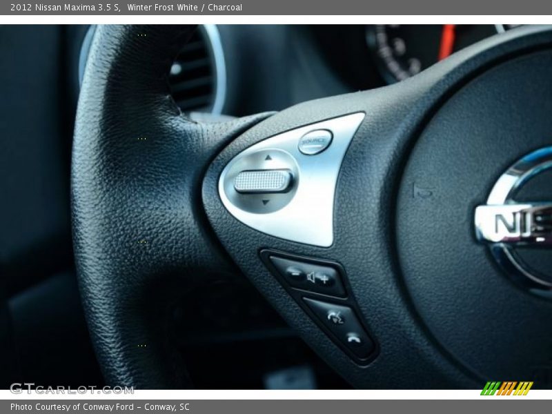 Winter Frost White / Charcoal 2012 Nissan Maxima 3.5 S
