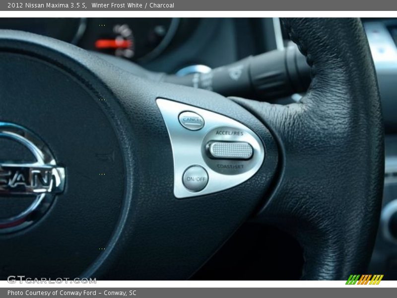Winter Frost White / Charcoal 2012 Nissan Maxima 3.5 S