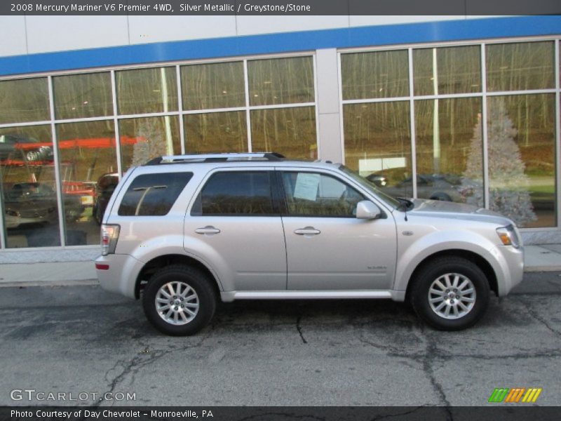 Silver Metallic / Greystone/Stone 2008 Mercury Mariner V6 Premier 4WD