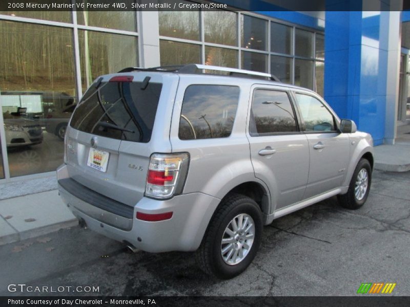 Silver Metallic / Greystone/Stone 2008 Mercury Mariner V6 Premier 4WD